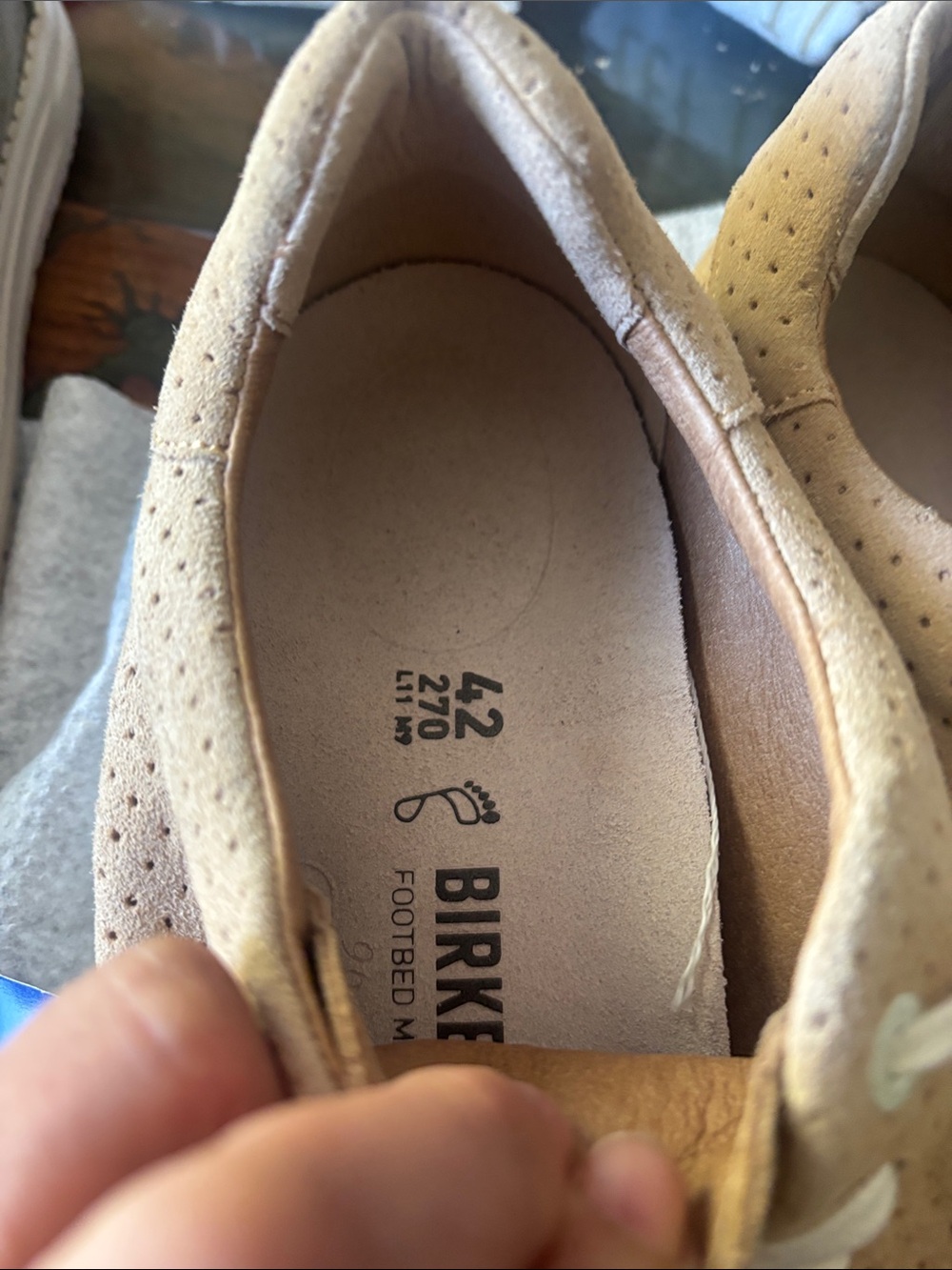 Birkenstock Bend Low Dotted New Beige sz 42 M9 W11 - Picture 13 of 13